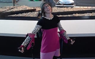 Carrie wouldn’t have gone to the Museum without her smartCRUTCHes