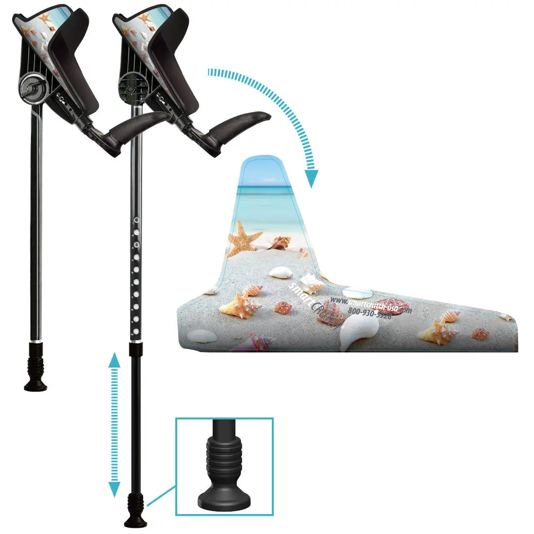 smartCRUTCH Beach Cuff Skin