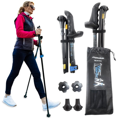 York Nordic Motivator Folding Travel Poles Now Available on smartCRUTCH USA!