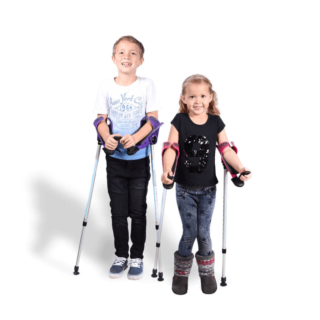 Forearm Crutches Just Black - no graphics on cuff (height