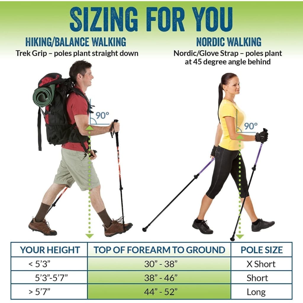 Nordic Walking Poles York Nordic Ultralight Folding Walking