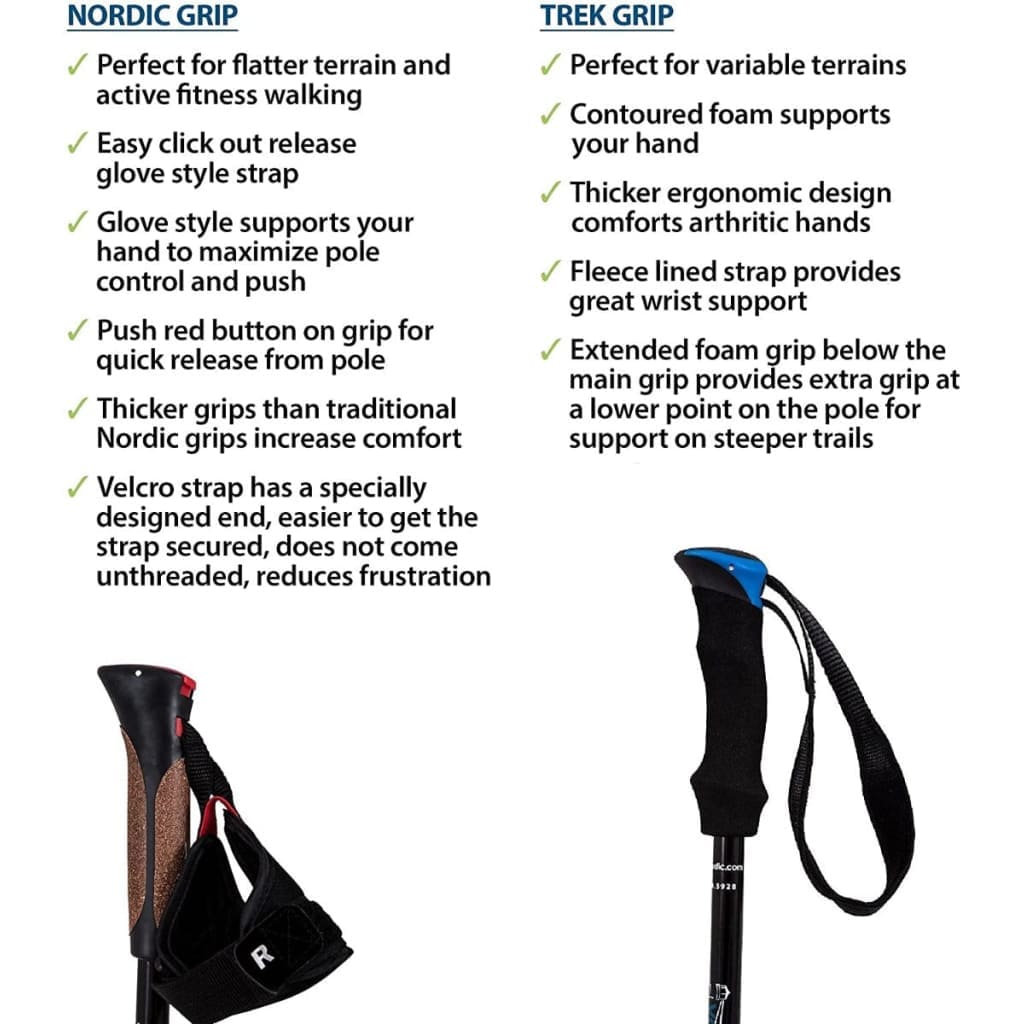 Nordic Walking Poles York Nordic Ultralight Folding Walking