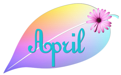 April Written on a Flower