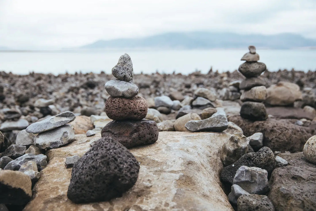 Stone Sculpture on Beach