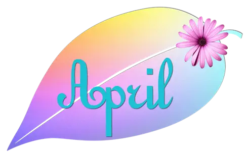 April Written on a Flower