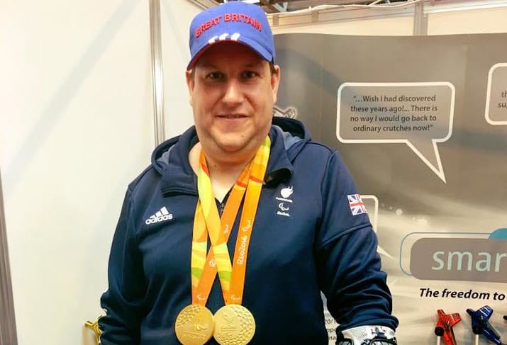 UK’s Double Gold Olympian John Walker MBE uses smartCRUTCH®