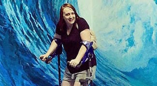 With smartCRUTCH, Kate’s CRPS doesn't slow her down