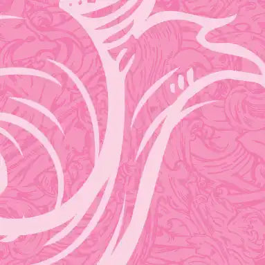 Abstract swirling pattern in shades of pink.