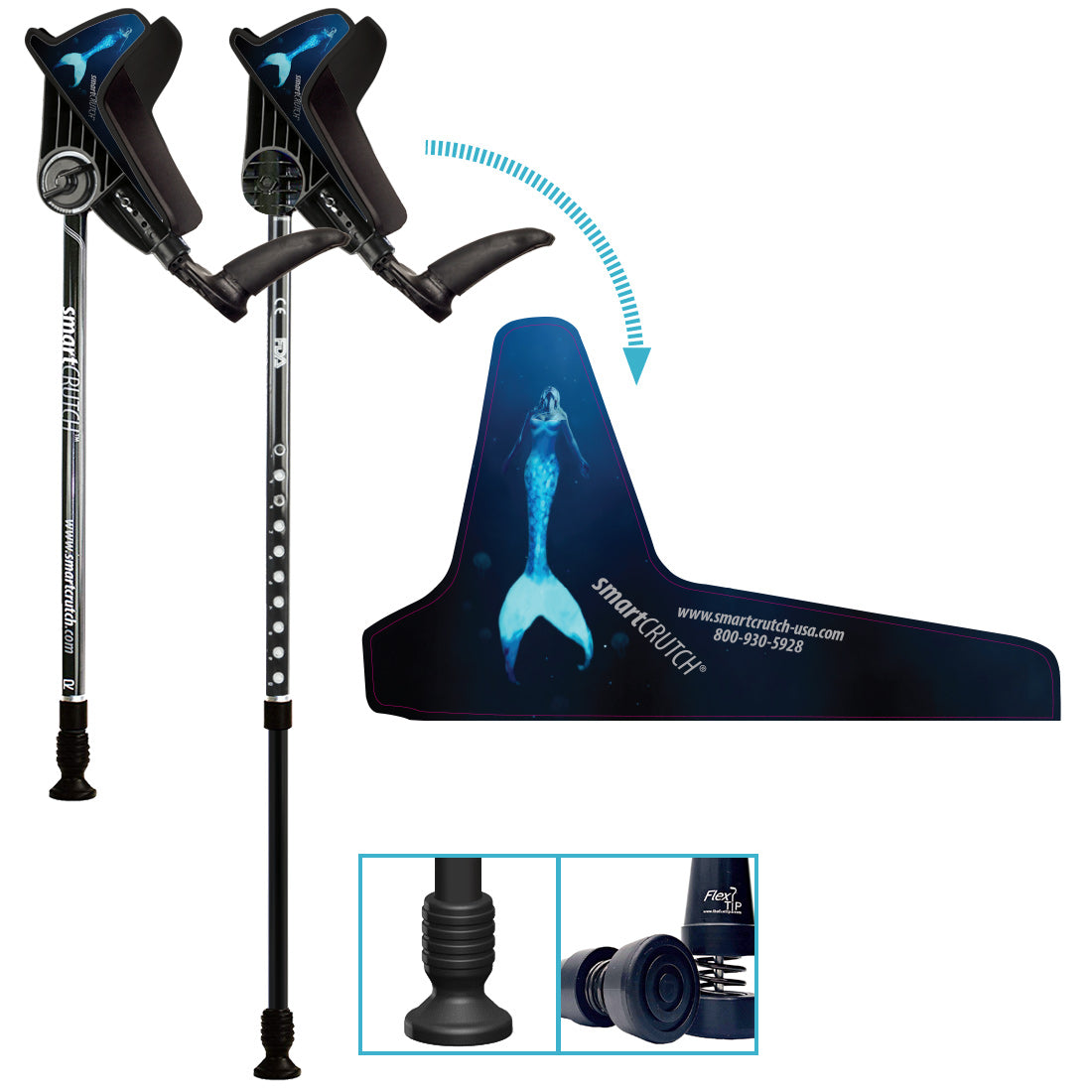 Forearm Crutches Dream Series - 7 New Designs - (height