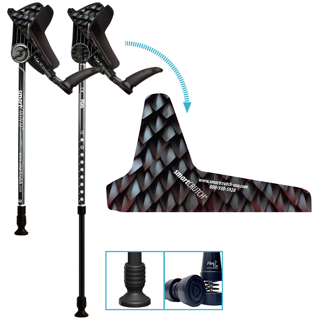 Forearm Crutches Dream Series - 7 New Designs - (height