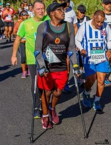 eNews#7 Ipeleng ’Crazylegs’ runs marathons on smartCRUTCH