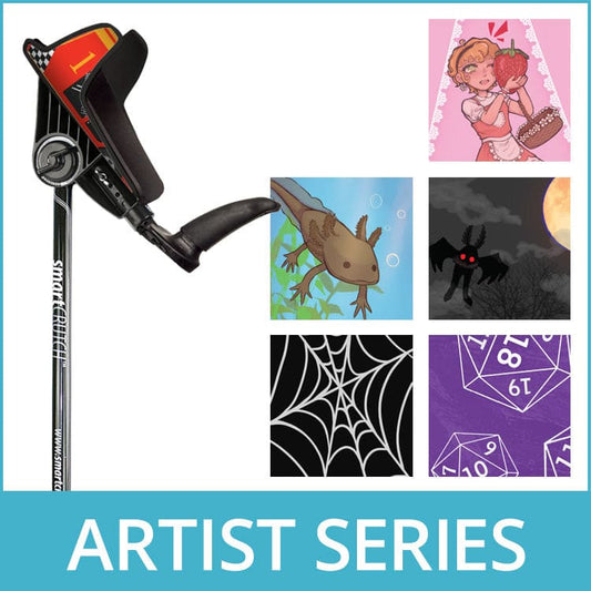 Forearm Crutches Local Artist Series - 6 Artistic Designs