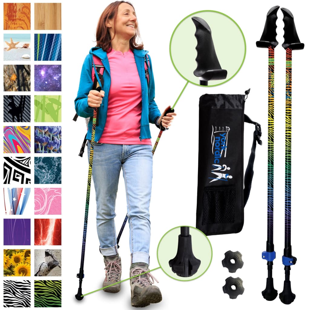 Collapsible walking sticks cheap for hiking