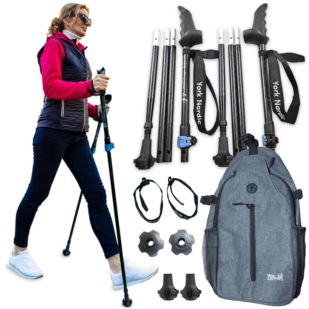 Walking Poles York Nordic Swift Connect Travel Poles