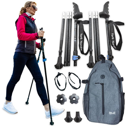 Walking Poles York Nordic Swift Connect Travel Poles