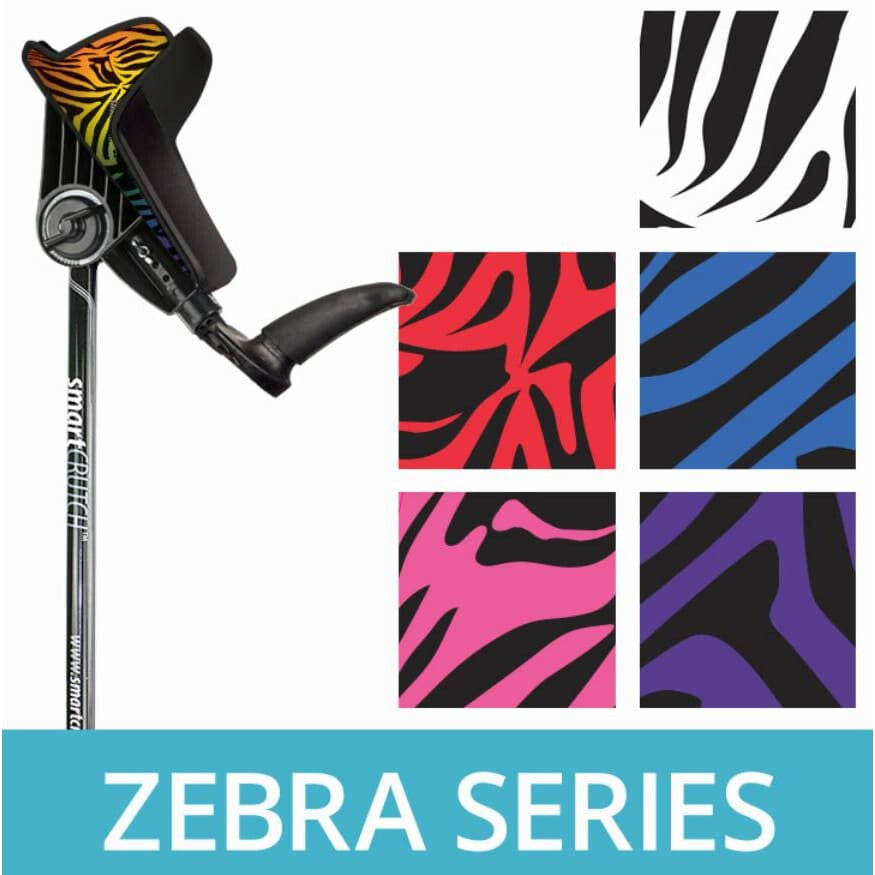 Forearm Crutches Zebra Series (height